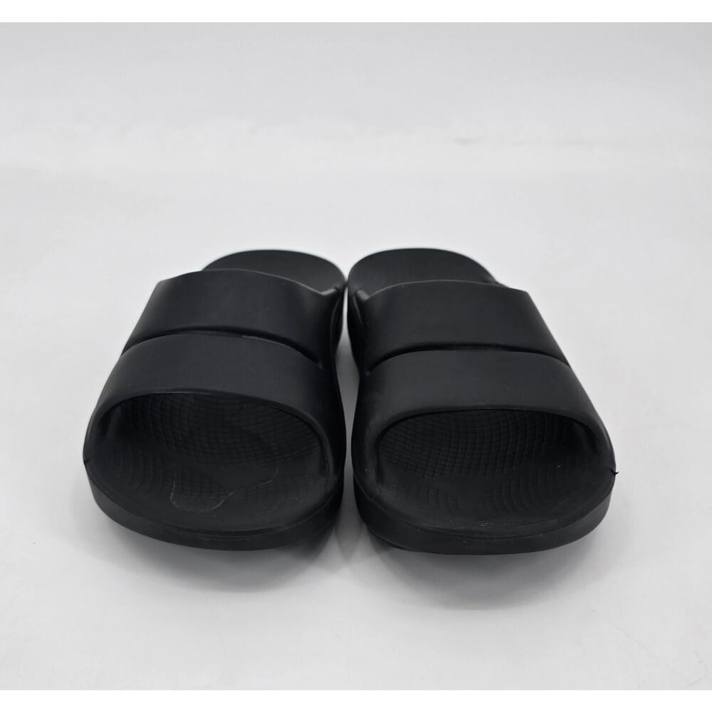 OOFOS OOahh Recovery Slide Sandals Black Women’s 8 Men’s 6 Comfort Athleisure - Picture 2 of 8